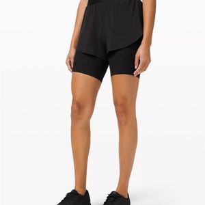 Lululemon Zoned-In High Rise 2 in 1 Short